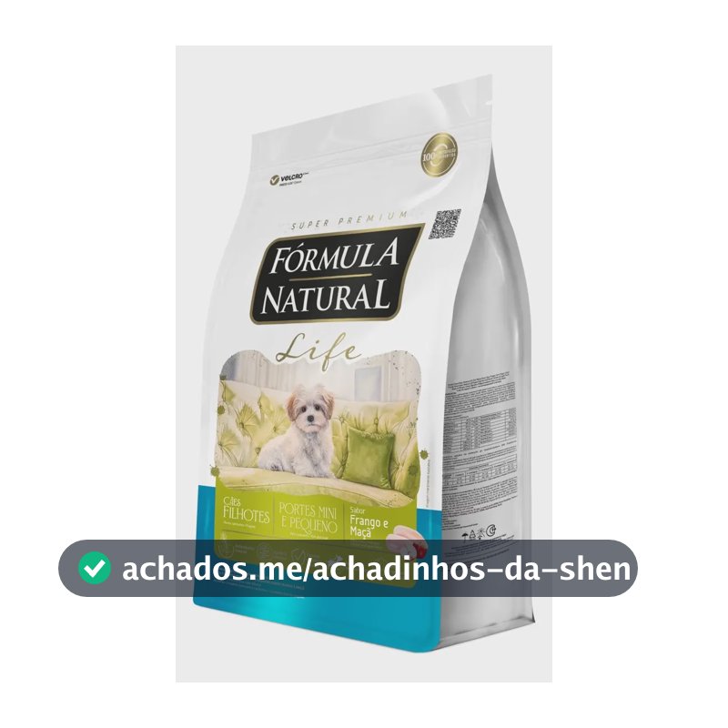 Ração Fórmula Natural Life Super Premium para Cães Filhotes Minis e Pequenos 2,5 kg