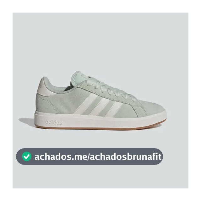 Tênis Feminino Grand Court Base 00s adidas Lingrn/cwhite/gum10 Liso 36 Br