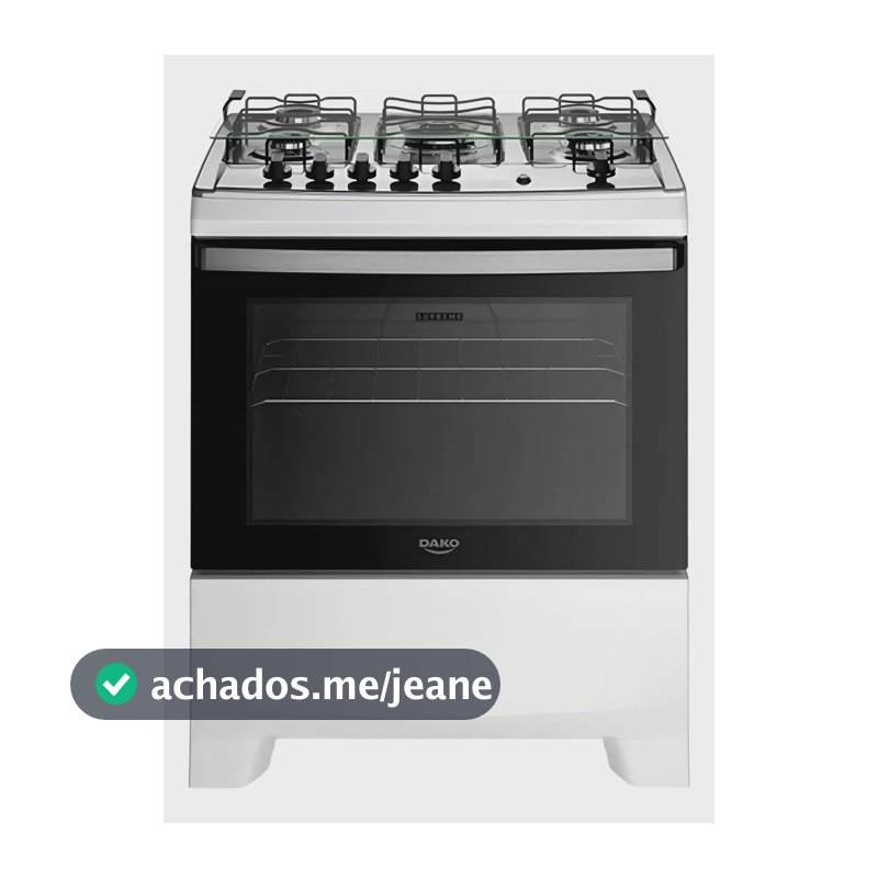 Fogão A Gás Dako Supreme 5 Bocas Tc Com Tampa Bco-bivolt