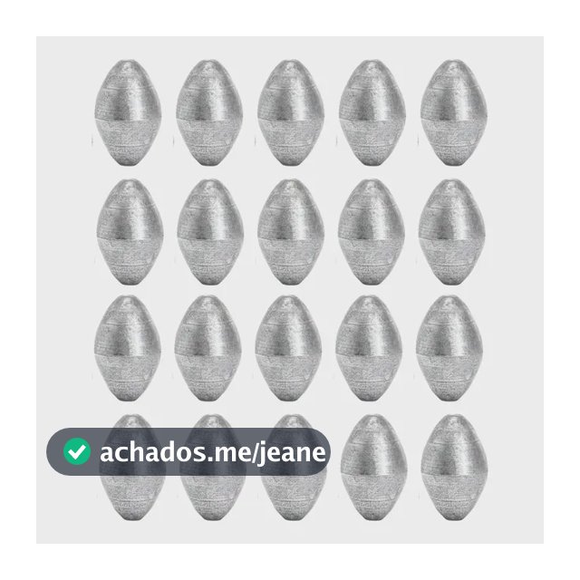 Chumbada De Pesca Pacotede De 1 Kg Oliva/balão Para Praia