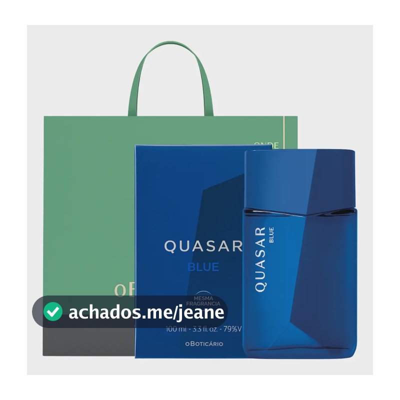 Perfume Quasar Blue Colônia 100ml - O Boticário