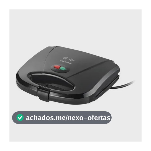 Sanduicheira Multilaser Grill Gourmet 750w Preta Ce043 Cor Preto