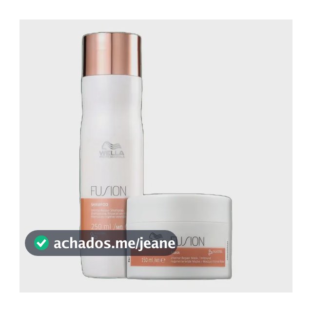 Kit Wella Professionals Fusion Duo Treat (2 Produtos) Blz Única