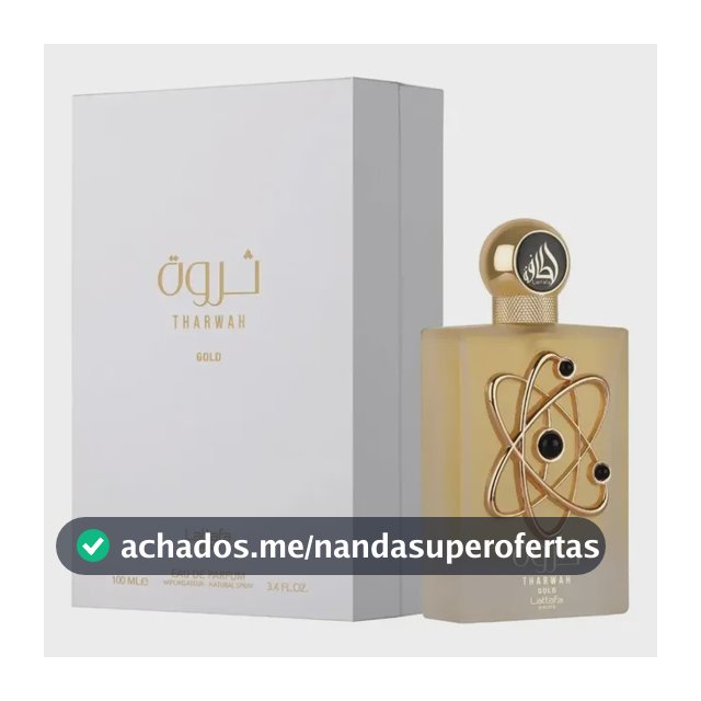 Perfume Tharwah Gold Lataffa Feminino 100ml Eau De Parfum