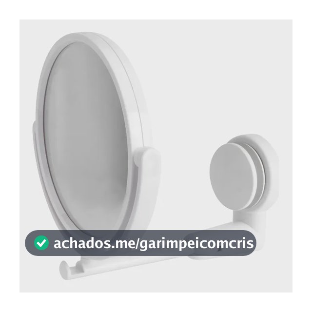 Espelho De Parede Dobrável Ajustável Branco