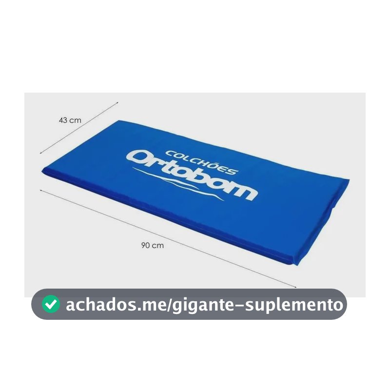 Colchonete Academia (43x90x04) - Ortobom Azul