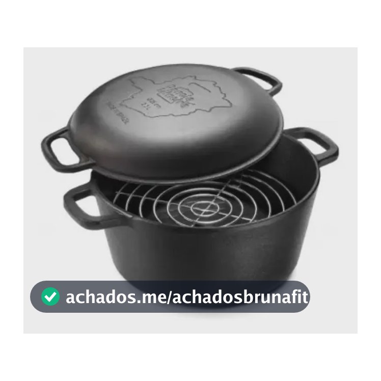 Panela Defumação 8 Litros Panela Mineira Cor Preto