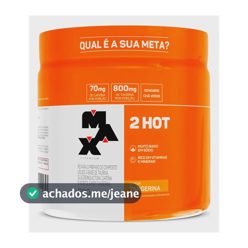 Termogênico 200g Ultimate 2Hot Max Titanium Tangerina