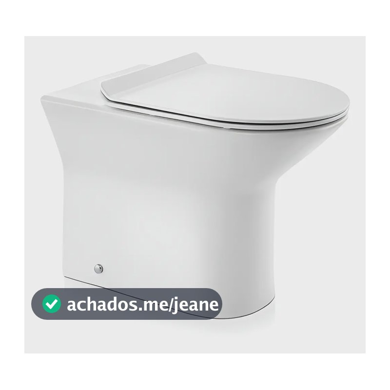 Vaso Sanitário Docol Lift Convencional Branco 968966 Kit Completo Bacia Rimless Assento Soft Close Anel Vedação Tubo Ligação Fixação
