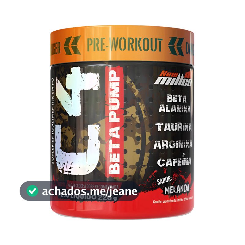 Pré Treino C4 Beta Pump 225g New Millen Diversos Sabores Sabor Melancia