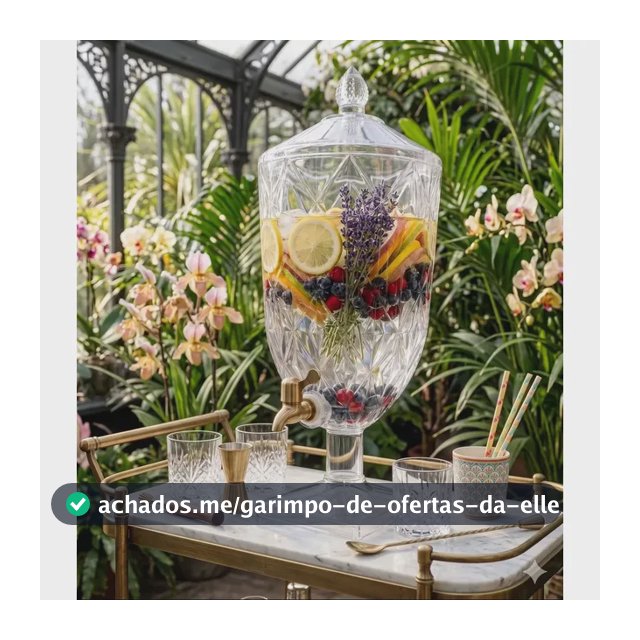 Suqueira Transparente P/ Bebidas 4,5 Lt Super Transparente