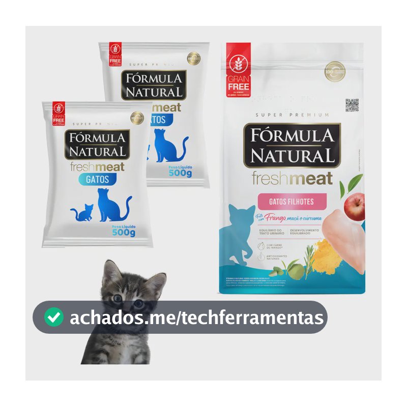 Ração Gato Filhote Frango Fórmula Natural Fresh Meat 1.1kg