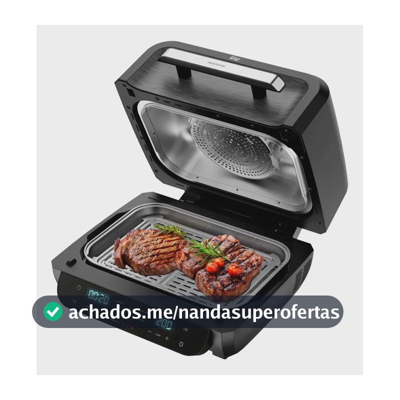 Fritadeira Elétrica Air Fryer Barbecue WAP Flame Digital Wc Ab1050 Com Painel Digital 127v