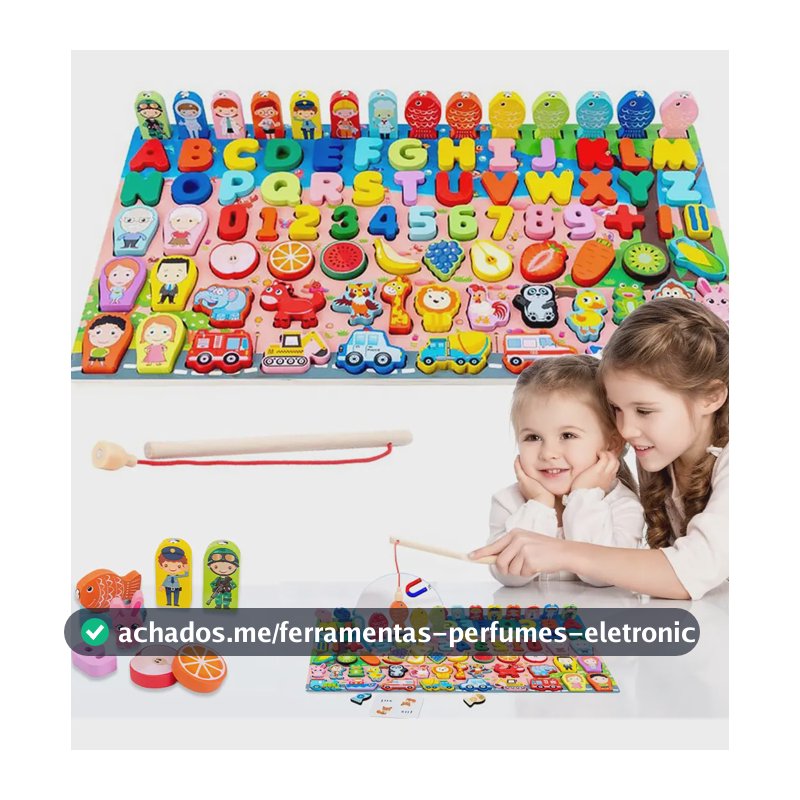 Jogo Quebra Cabeça Educativo Infantil Montessori Brinquedo