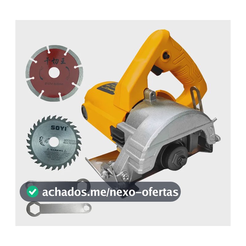 Serra Corte Marmore Profissional-1300w Cortador Parede 220v