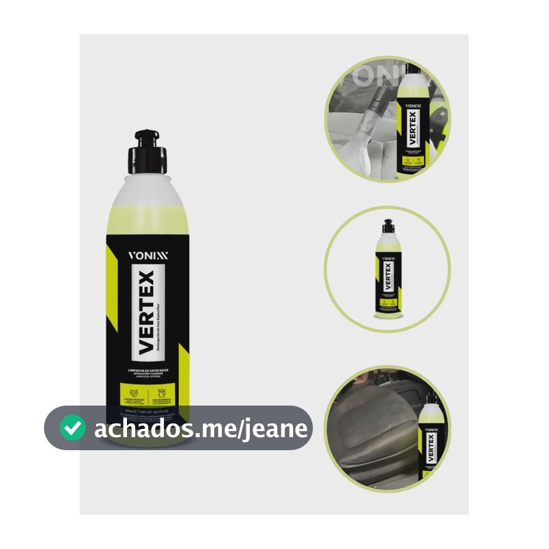 Vertex 500ml Limpador Estofado Automotivo Residencial Vonixx