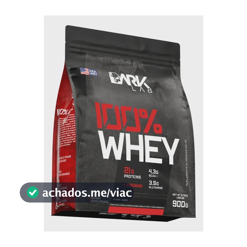 Whey Protein Concentrado 100% 900g Refil Dark Lab Sabor Gelatto Di Latte