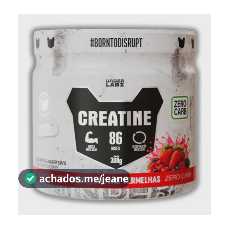 Creatina Zero Carb de Frutas Vermelhas Under Labz, 300g