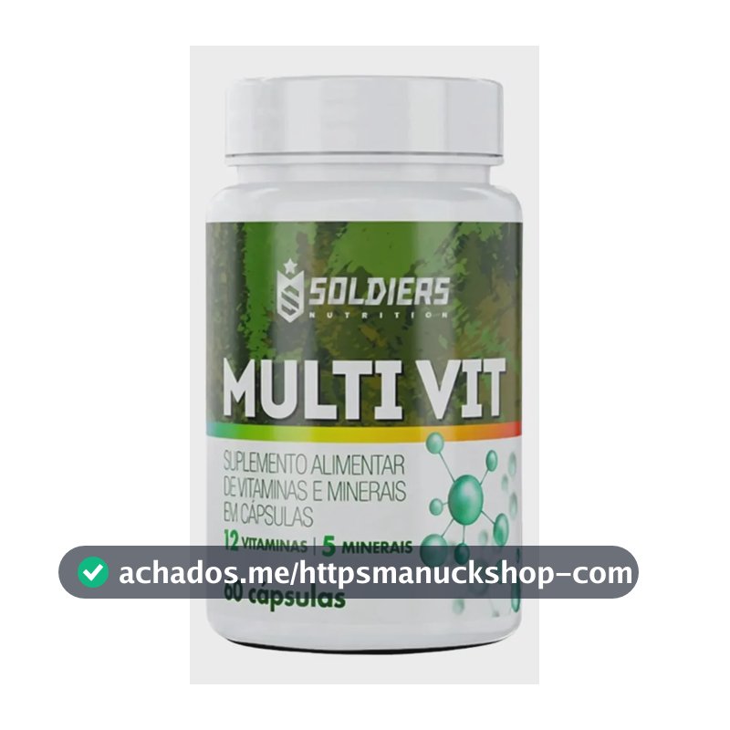 Multivitamínico 60 Caps - 5 Minerais - 12 Vitaminas - Soldiers