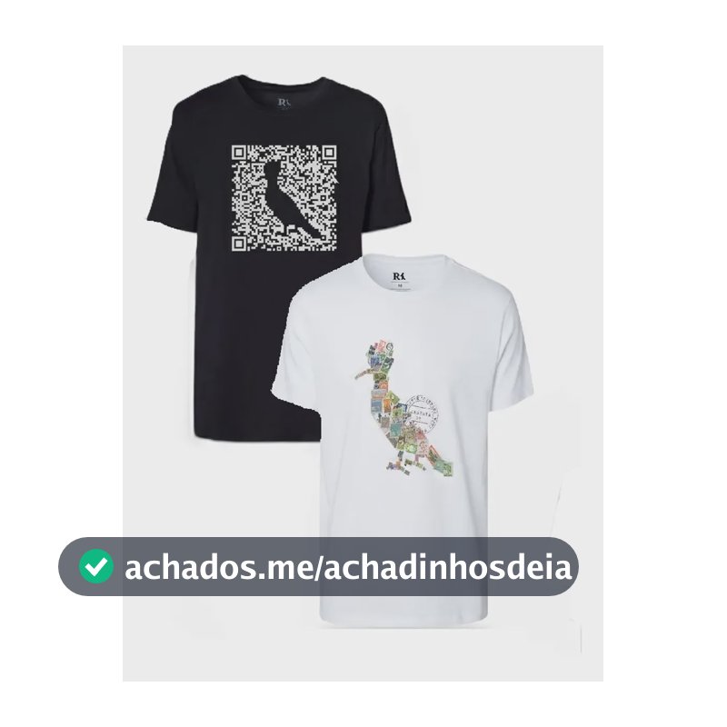 Kit 2 Camisetas Algodão Estampa Pica-pau Reserva Branco P