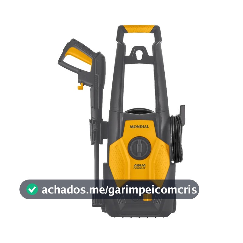 Lavadora de Alta Pressão Aqua Power II, Mondial, Cinza/Amarela, 1500W - LAP-02-GY
