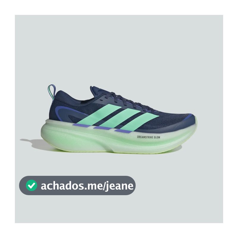 Tênis adidas Supernova Glide Corrida Diária Rua Azul 42 Br