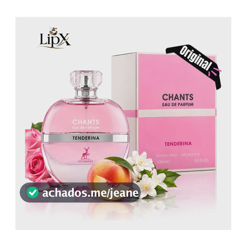 Perfume Árabe Chants Tenderina Feminino Edp 100ml Original