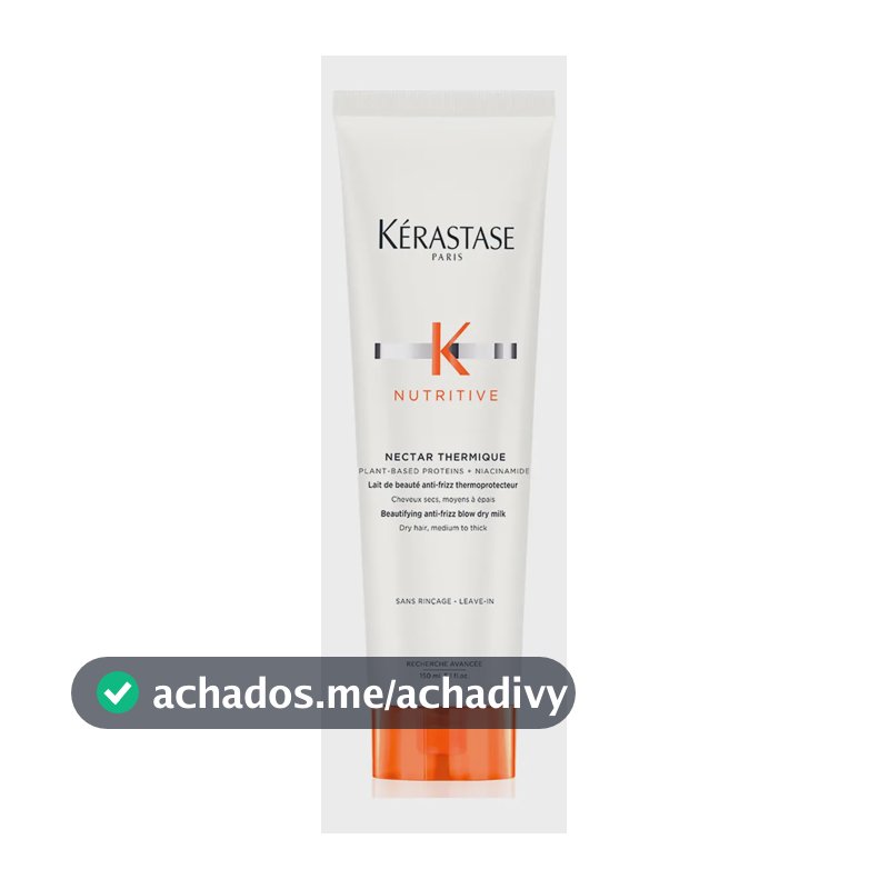 Leave-In Protetor Térmico Anti Ressecamento com Proteínas Vegetais e Niacinamida para Cabelos Médios a Grossos Kérastase Nutritive Nectar Thermique 150ml