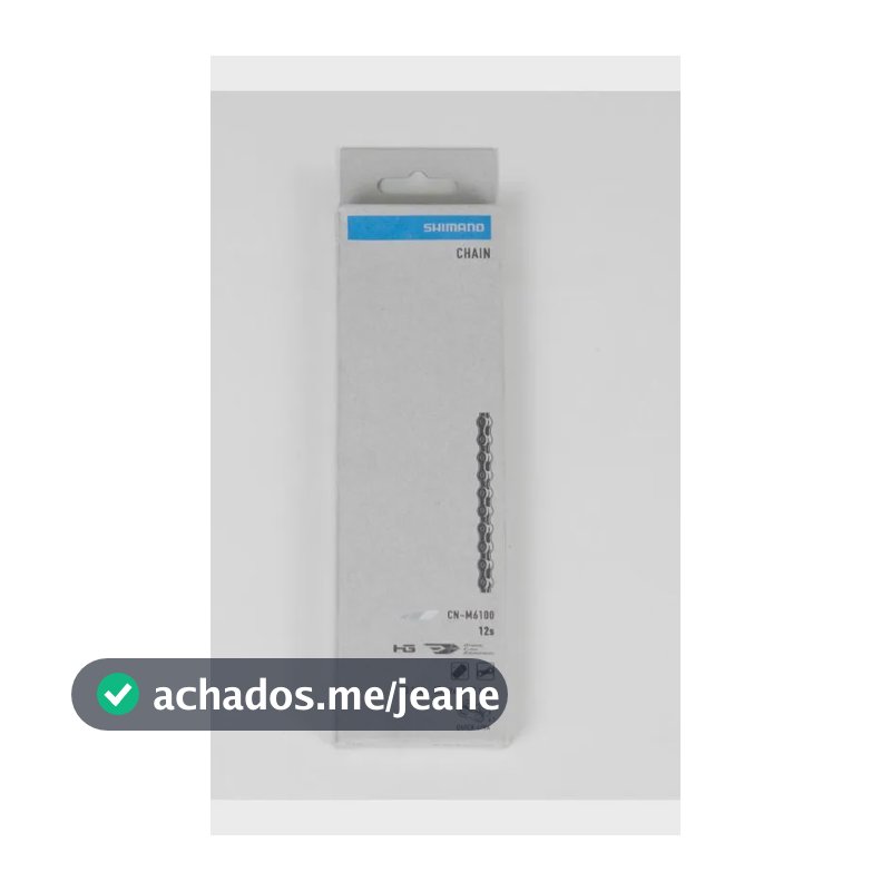 Corrente Shimano Deore Cn-m6100 126 Elos C/ Power Link 12v Cinza