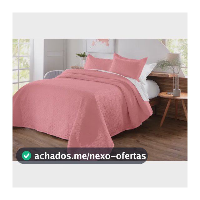 Colcha/cobre Leito Dupla Face Matelado Casal 3 Peças