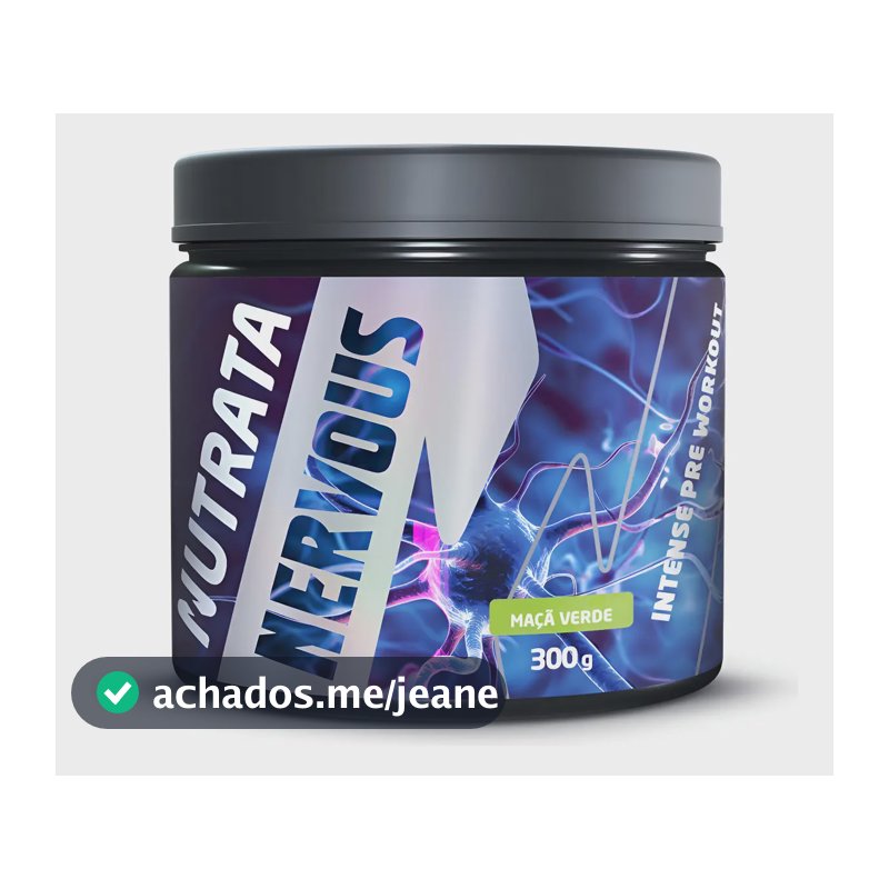 Pré Treino Nervous Sabor Maçã Verde - Nutrata 300g