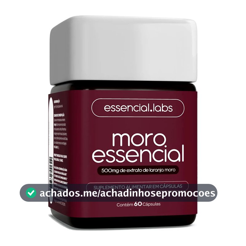 MORO ESSENCIAL 500mg - Fórmula Exclusiva com Máxima Concentração e Pureza - 60 Cápsulas