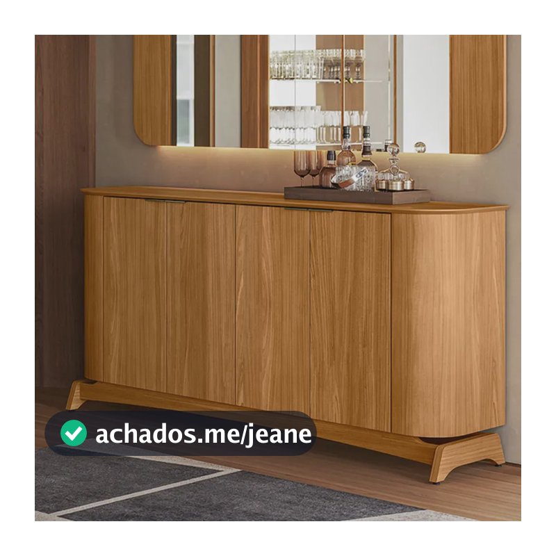 Aparador Buffet Para Sala De Jantar 160cm Verbena Ypê