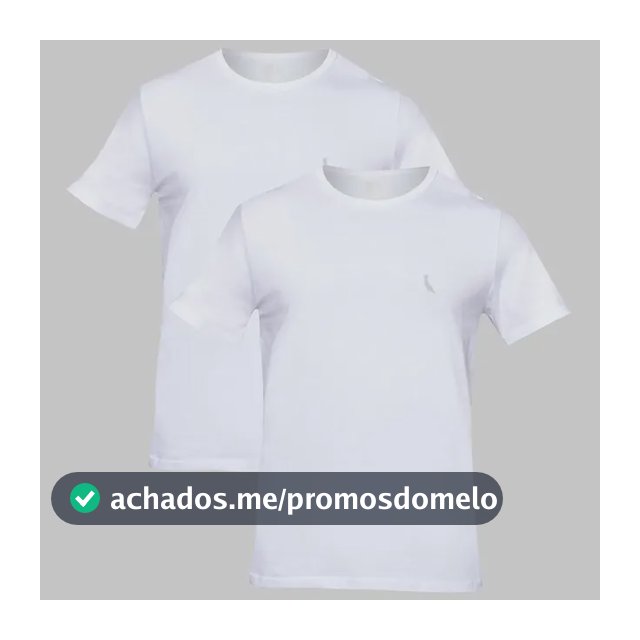 Kit Duas Camisetas Regular Essence Reserva Branco/branco Liso Gg