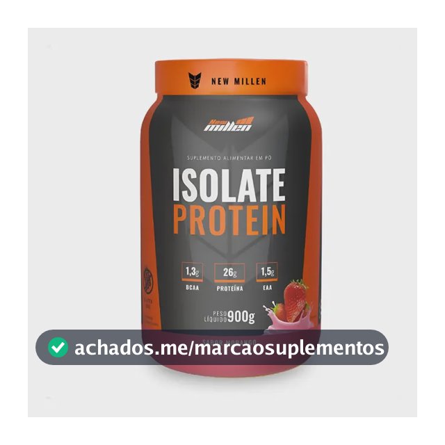 Isolate Protein Proteína Isolada 900g New Milen Zero Lactose