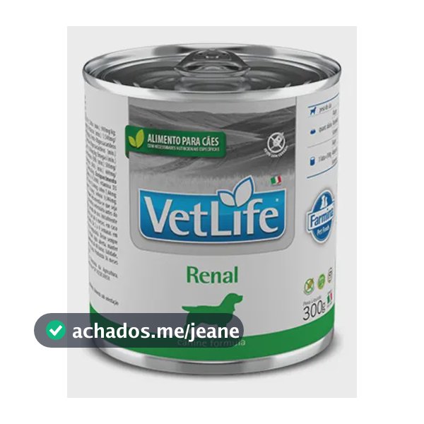 Ração Úmida Vet Life Renal Cães Adultos 300g
