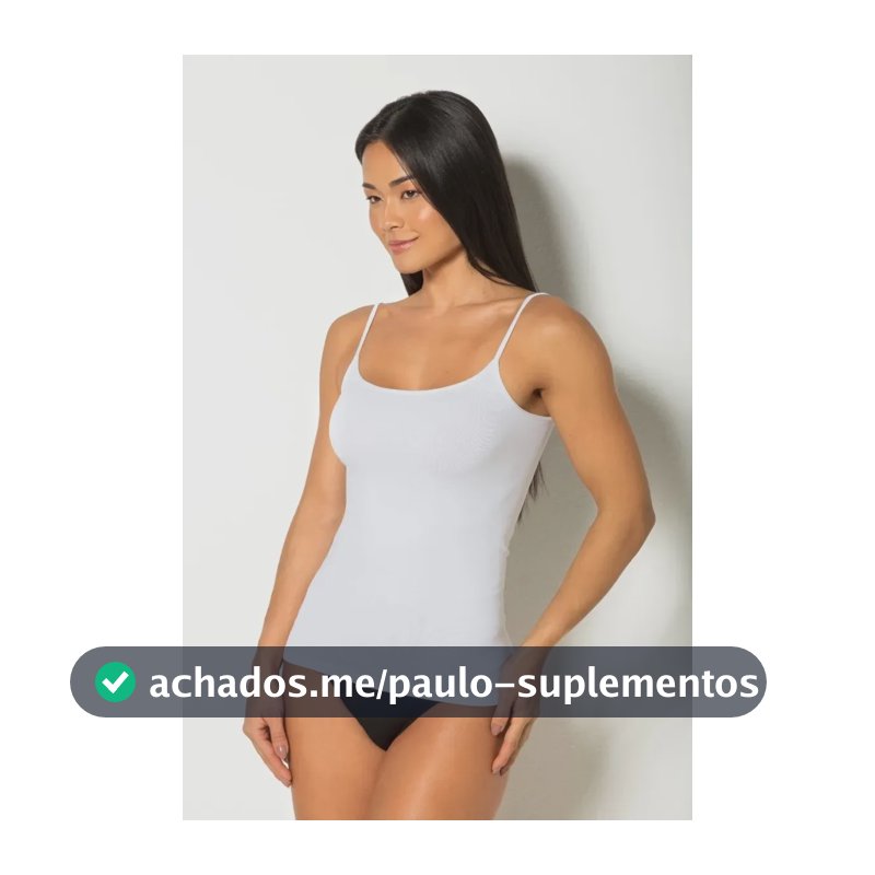 Camiseta Regata Alça Poliamida Trifil Feminino 0001 Sem Desenho Peq Liso