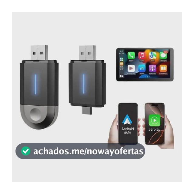 Para Apple Carplay/android Auto Sem Fio Conversor Adaptador