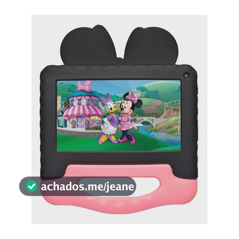 Tablet Infantil Multilaser Minnie Nb414 Wi-fi 7 Polegadas Preto E Rosa