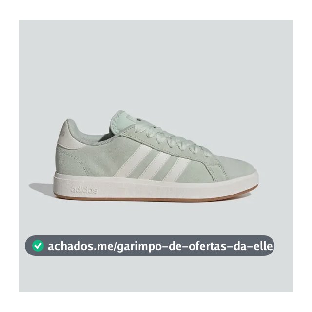 Tênis Feminino Grand Court Base 00s adidas Lingrn/cwhite/gum10 Liso 37 Br