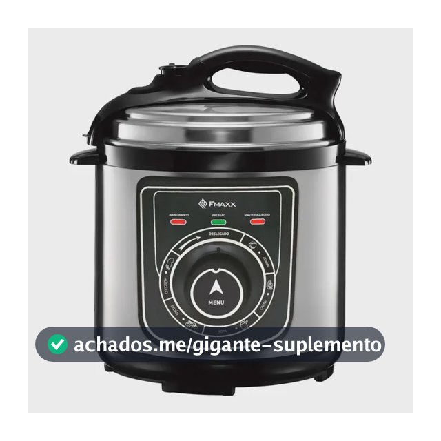 Panela De Pressão Elétrica Fmaxx Chef 4 Litros 800w Prateado 60hz