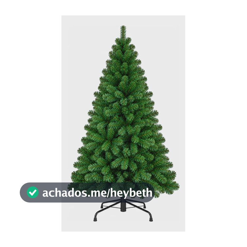 Árvore De Natal Pinheiro Canadense 2,10m 1200 Galhos Verde Verde