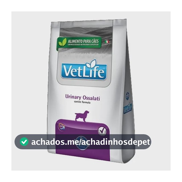 Ração Seca Vet Life Urinary Ossalati Cão Adulto 2kg
