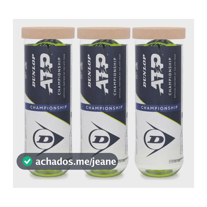 Bola De Tênis Dunlop Atp Championship All Court Pack 3 Tubos