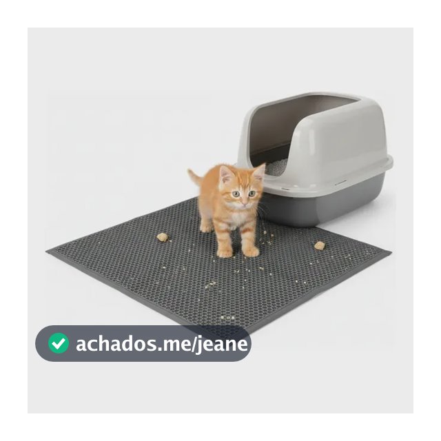 Tapete Tela Coletora Areia Para Gatos 60x35cm Limpeza Fácil