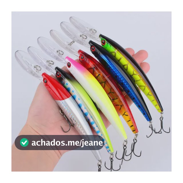 Isca Artificial Minnow Flutuante Pesca 6 Pçs H127-6pcs