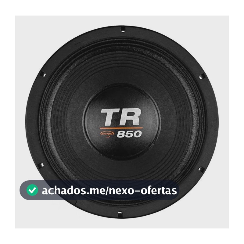 Alto Falante Woofer Triton Tr 850w Rms 4 Ohms 12 Polegadas Preto