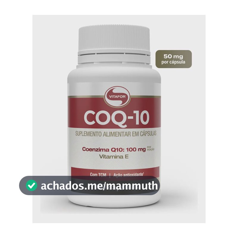 Coenzima Q10 Vitafor em cápsula Sem sabor