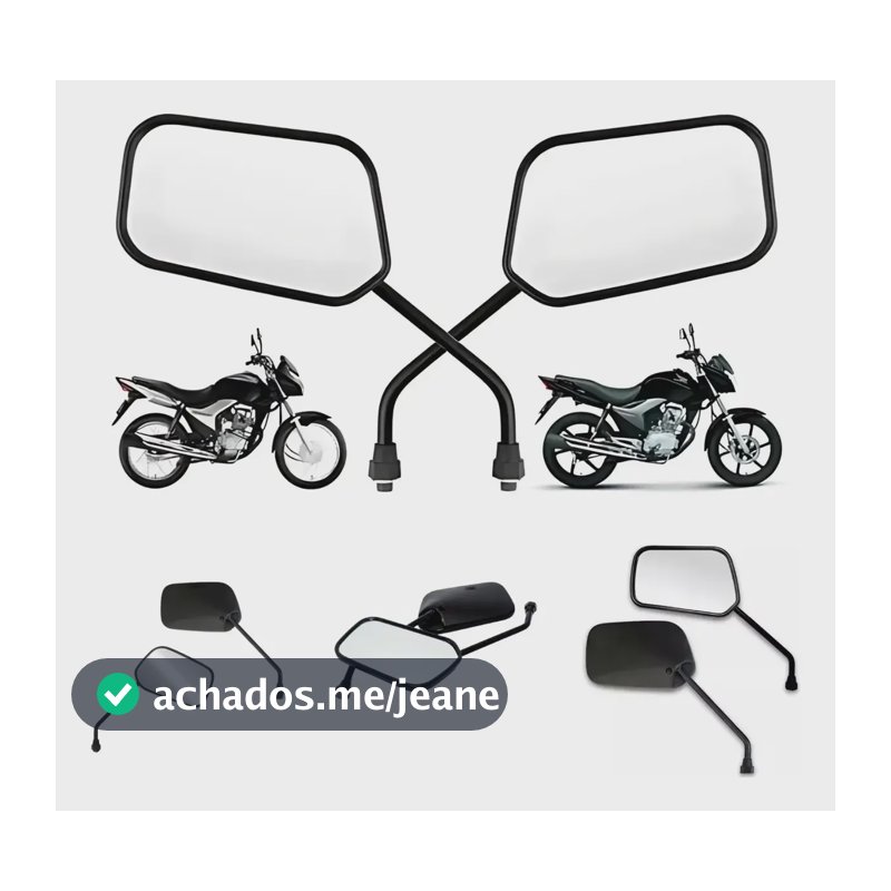 Retrovisor Titan Fan 125 150 1994 99 A 2008 Par Espelhos Cg