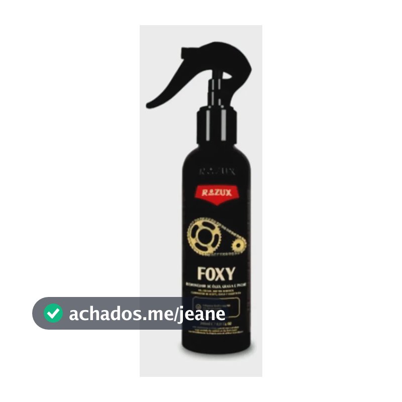 Limpa Corrente Moto Foxy Razux Desengraxante Oleopiche 240ml